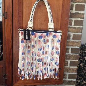 Steve Madden American Fringe on both sides-Tote-